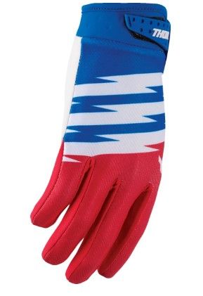 Παιδικά γάντια motocross THOR YTH LAUNCHMODE SHOCKIE RD/BL