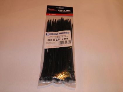 Cable ties 2.5 x 200 mm - 100 pcs.