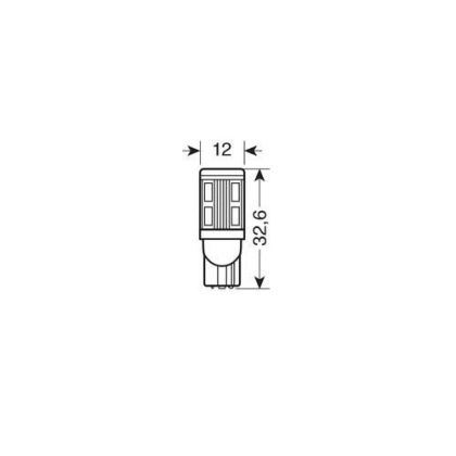 Becuri Mega-Led Hi-Power 10 - 10-30V - (T10) W2,1x9,5d ALB - 2 buc.