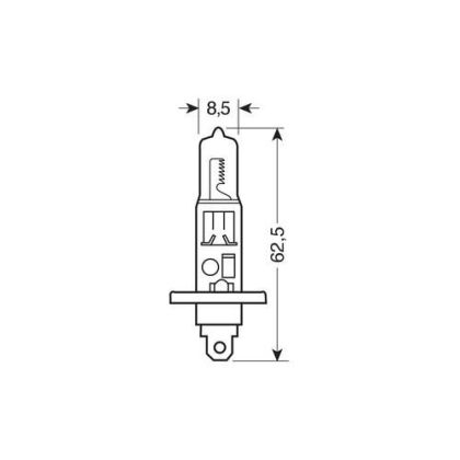 Крушка H1/12V 100W Синя - 2 броя