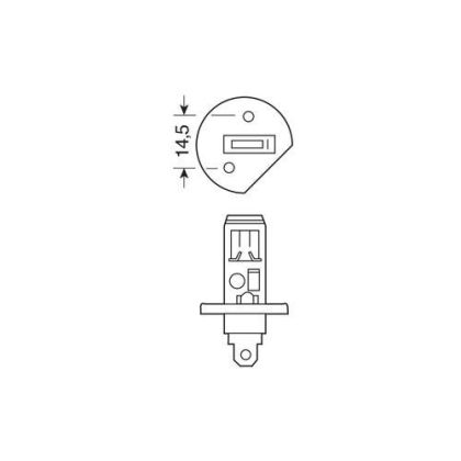 Крушка H1/12V 100W Синя - 2 броя