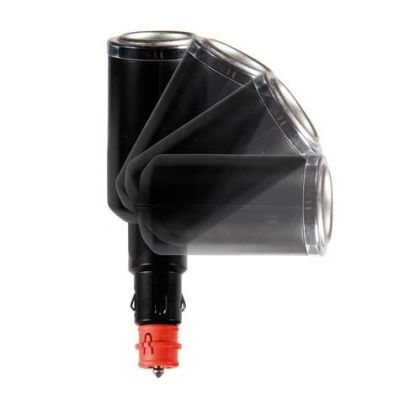 Cigarette lighter connector - 4+1 - 12/24V + USB