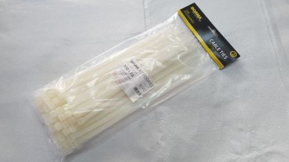 Cable ties - 7.6 x 300 mm - 100 pcs. white