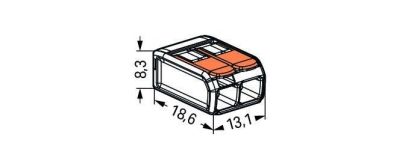 Σύνδεση για καλώδια 0,2-4mm2 (2 καλώδια)