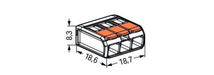 Σύνδεση για καλώδια 0,2-4mm2 (3 καλώδια)