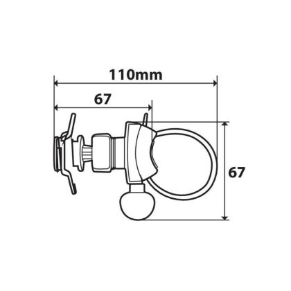 Стойка за монтаж на кормило Opti Belt