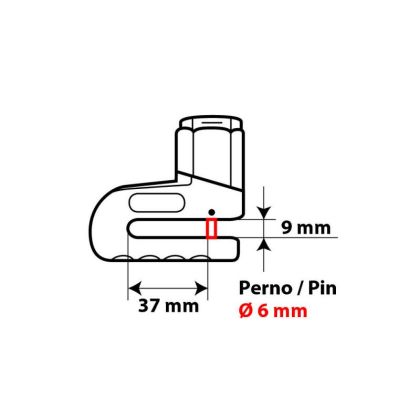 Заключвалка за диск - Ø 6 mm