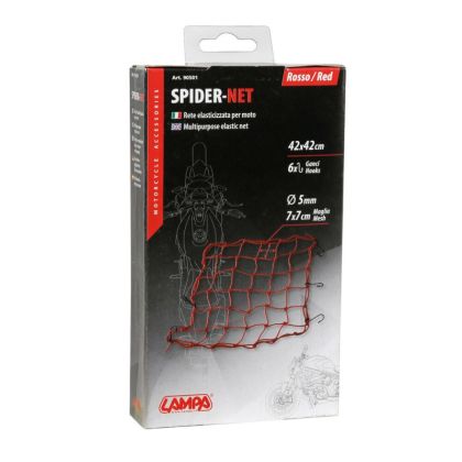 Luggage net Spider 42x42cm red