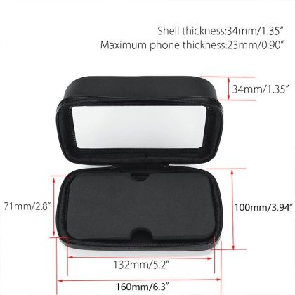 Universal waterproof phone case 16 cm for motorcycle