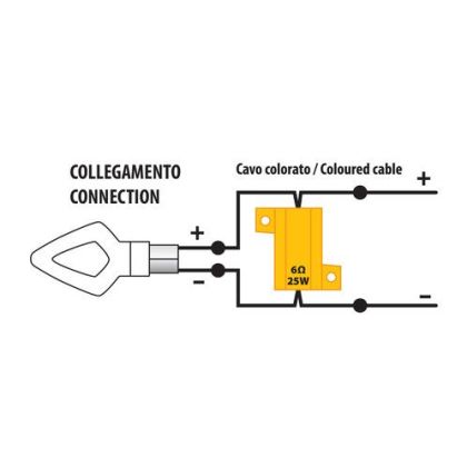 Rezistori pentru indicatoare LED pentru motociclete - 2 bucati 90469