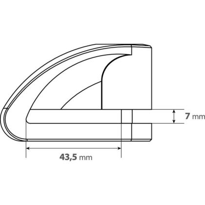 Заключвалка за диск - Ø5,5 mm червен