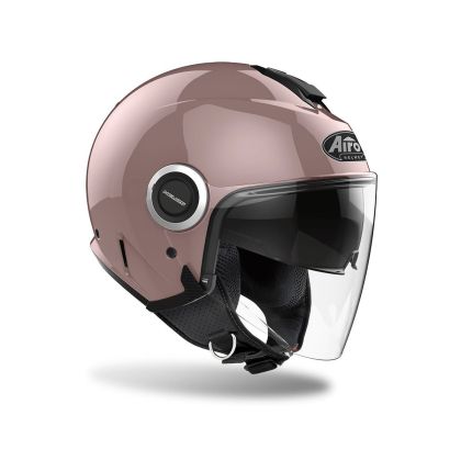 AIROH HELIOS METALLIC ROSE scooter helmet