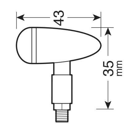 Indicatoare LED DROP BLACK - 90482