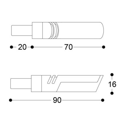 Ένδειξη μοτοσικλέτας LED BARRACUDA IDEA B-LUX GOLD