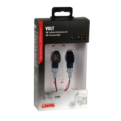 LED motorcycle indicators VOLT BLACK 90504