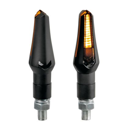 Indicatoare LED pentru motociclete ZEPHYR BLACK 90493