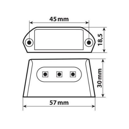 Iluminator LED pentru numărul A-ion 90586