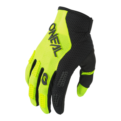 Motocross gloves O'NEAL ELEMENT RACEWEAR BLACK/NEON YELLOW V.24