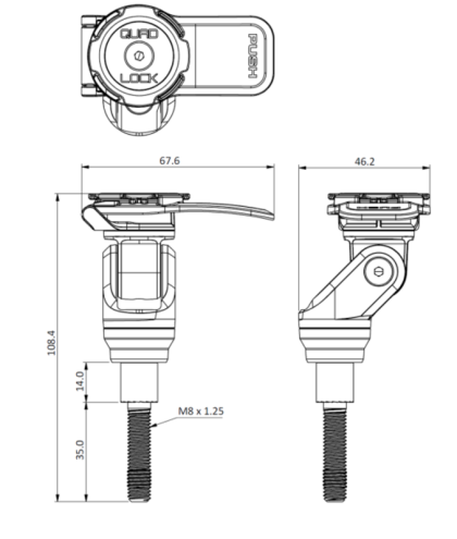 QUAD LOCK Pro Handlebar Clamp Mount