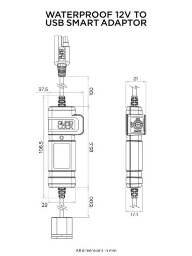 USB зарядно QUAD LOCK