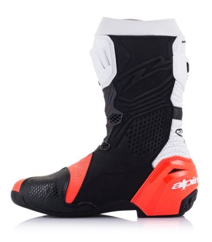 Boots ALPINESTARS SUPERTECH R VENTED ORANGE/WHITE