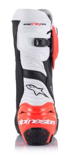 Boots ALPINESTARS SUPERTECH R VENTED ORANGE/WHITE