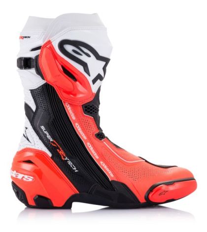 Μπότες ALPINESTARS SUPERTECH R ΑΕΡΙΖΟΜΕΝΑ ΠΟΡΤΟΚΑΛΙ/ΛΕΥΚΟ