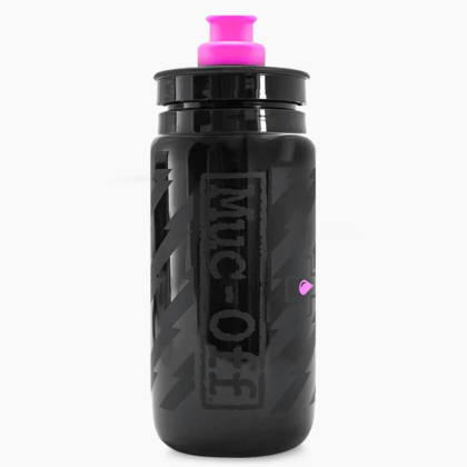 Бутилка за вода Muc-Off x Elite Fly - Black 550 ml