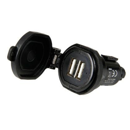 Din-Tech, 2 USB порта Din - Бързо зареждане - 2700 mA - 12/32V