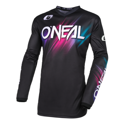 O'NEAL ELEMENT VOLTAGE BLACK/MULTI women's motocross blouse