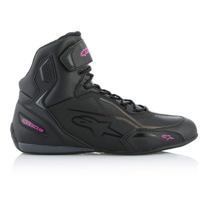 Ghete moto dama ALPINESTARS STELLA FASTER-3 BLACK/FUCHSIA