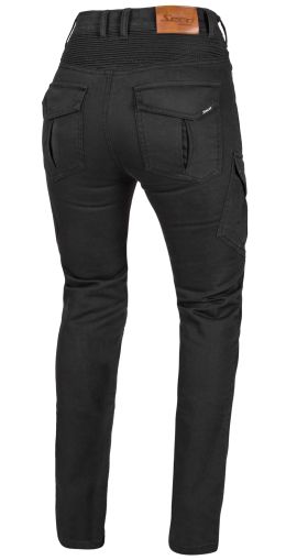 Women's moto jeans SECA SQUADRON LADY BLACK