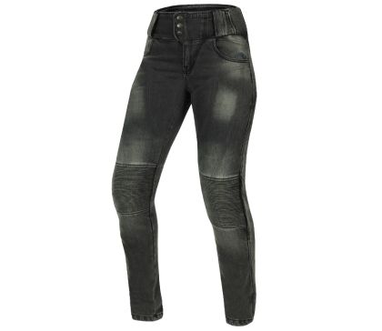 Γυναικείο moto τζιν Trilobite 2264 Bella grey jeggins