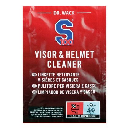 Cloth for cleaning helmets and visors