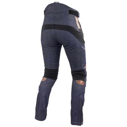 Pantaloni moto dama TRILOBITE 1962 Airtech negru/albastru