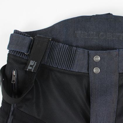 Pantaloni moto dama TRILOBITE 1962 Airtech negru/albastru