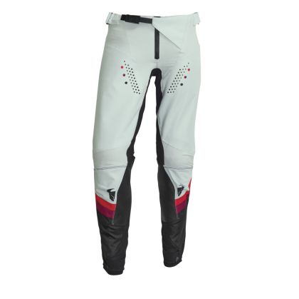 Pantaloni de motocross pentru femei THOR WOMENS PULSE REV BLACK/LIGHT MINT