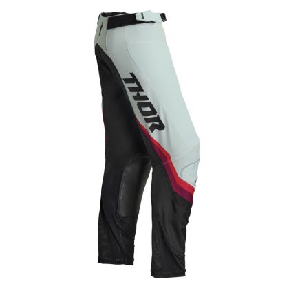 Pantaloni de motocross pentru femei THOR WOMENS PULSE REV BLACK/LIGHT MINT