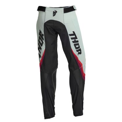 Pantaloni de motocross pentru femei THOR WOMENS PULSE REV BLACK/LIGHT MINT