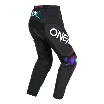 Pantaloni de motocross pentru femei O'NEAL ELEMENT VOLTAGE BLACK/MULTI