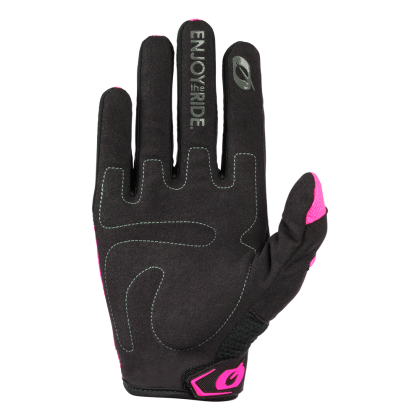 Mănuși motocross damă O'NEAL ELEMENT RACEWEAR BLACK/PINK V.24