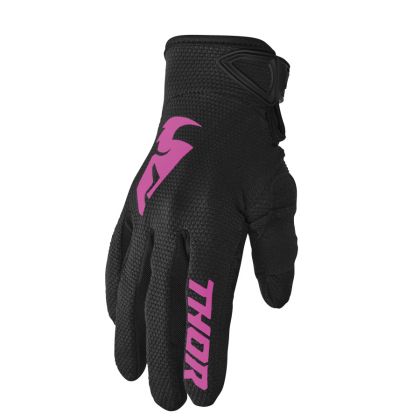 Дамски мотокрос ръкавици THOR WOMEN'S SECTOR BLACK/PINK