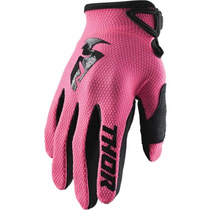 Дамски мотокрос ръкавици THOR WOMEN'S SECTOR PINK GLOVE