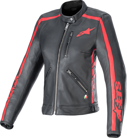 Jachetă de piele pentru femei ALPINESTARS Stella DYNO B/R