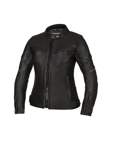 Women's leather jacket SECA DARKSIDE TFL BLACK