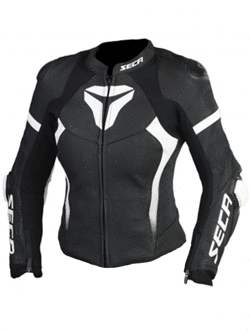 Women's motorcycle jacket SECA SRS II BLACK/WHITE