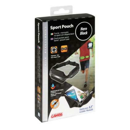 Geanta sport pentru talie - neagra