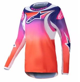 Дамско мотокрос джърси Alpinestars 4W FLUID WURX MULTI/WHITE