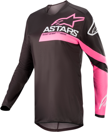 Γυναικεία φανέλα Motocross ALPINESTARS Stella Fluid Chaser S21 BLACK/PINK