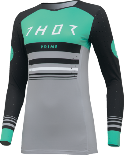 Дамско мотокрос джърси THOR PRIME BLAZE BLACK/TEAL